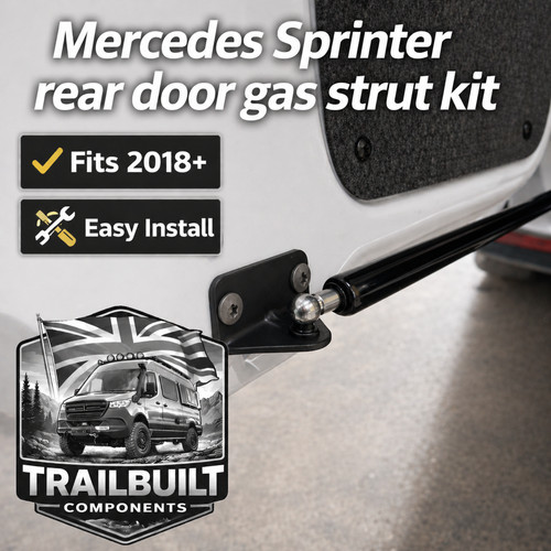 Rear door opening gas strut - opening,