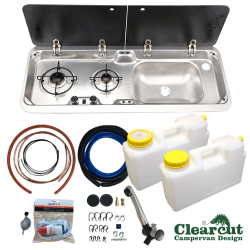 Campervan gas hob - campervan, sink