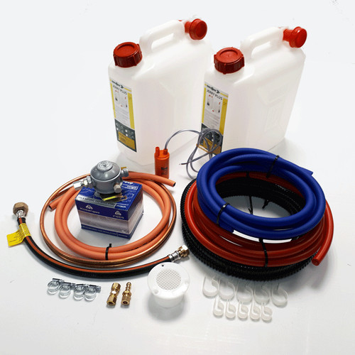 Water gas fixed - fixed, installation