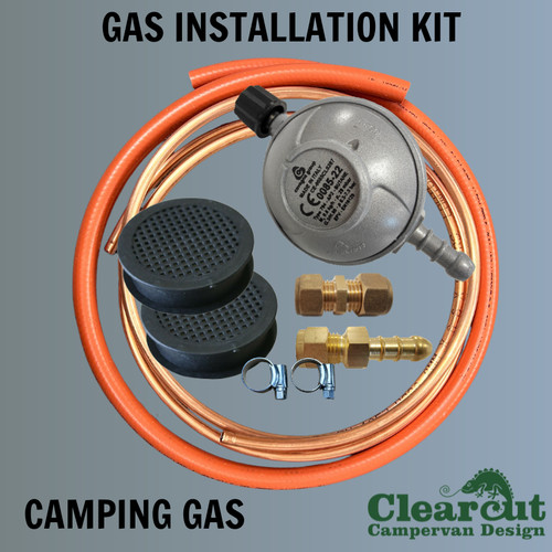 Campervan gas hob installation - hob,