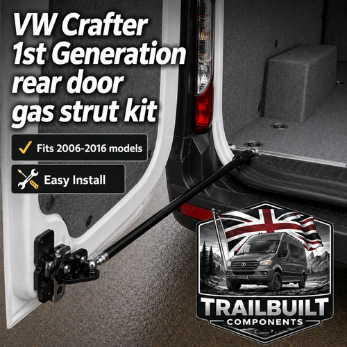 Rear door opening gas - opening, strut