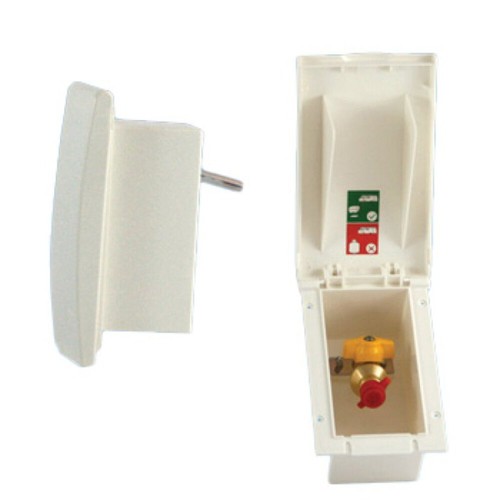 Gas outlet box for - for, bbq