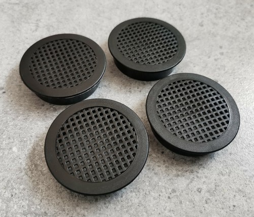 Black round drop - black,